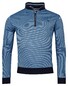 Baileys Sweatshirt Zip Allover Jacquard Dotted Structure Pattern Pullover Limoges Blue