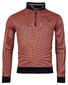 Baileys Sweatshirt Zip Allover Jacquard Dotted Structure Pattern Pullover Russet Brown