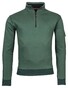 Baileys Sweatshirt Zip Doubleface Interlock Pullover Green