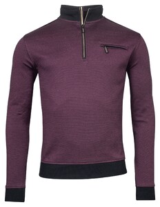 Baileys Sweatshirt Zip Doubleface Jacquard Interlock Pullover Grape Kiss
