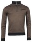 Baileys Sweatshirt Zip Doubleface Jacquard Interlock Pullover New Khaki