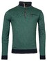 Baileys Sweatshirt Zip Doubleface Jacquard Interlock Trui Bottle Green