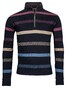 Baileys Sweatshirt Zip Jacquard Piqué Yarn Dyed Stripes Trui Grape Kiss