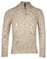 Baileys Top Cable Knit Half Zip Single Knit Pullover Dark Sand