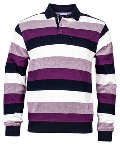 Baileys Two Tone Jacquard Stripes Pullover Cassis