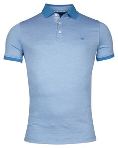 Baileys Two-Tone Oxford Piqué Polo Bright Cobalt