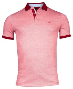 Baileys Two-Tone Oxford Piqué Polo Mid Cerise