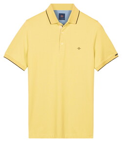 Baileys Two-Tone Solid Fine Line Tipping Detail Poloshirt Corn Yellow