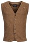 Baileys Uni Allover Structure Knit Waistcoat Choco Brown