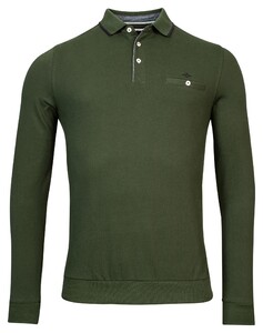Baileys Uni Chestpocket Solid Pique Poloshirt Dark Green