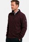 Baileys Uni Color Allover Waffle Texture Interlock Half Zip Sweatshirt Pullover Aubergine