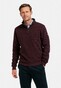 Baileys Uni Color Allover Waffle Texture Interlock Half Zip Sweatshirt Pullover Aubergine