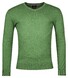 Baileys Uni Color Cotton V-Neck Single Knit Pullover Grass Green