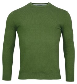 Baileys Uni Color Crew Neck Single Knit Pullover Grass Green