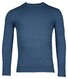 Baileys Uni Color Crew Neck Single Knit Trui Denim Blue