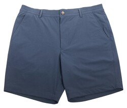 Baileys Uni Color Flat-Front Bermuda Deep Denim Blue