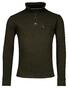 Baileys Uni Color High Low Texture Sweat Half Zip Interlock Pullover Dark Green