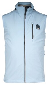 Baileys Uni Color Subtle Details Zip Breast Pocket Body-Warmer Licht Blauw