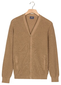 Baileys Uni Color Subtle Structure Button Closure Cardigan Taupe