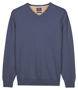 Baileys Uni Color V-Neck Pima Cotton Pullover Cloud Blue