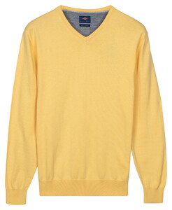 Baileys Uni Color V-Neck Pima Cotton Pullover Corn Yellow