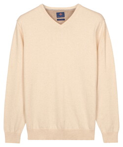 Baileys Uni Color V-Neck Pima Cotton Pullover Marshmallow