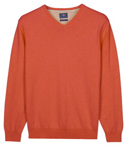 Baileys Uni Color V-Neck Pima Cotton Pullover Terra