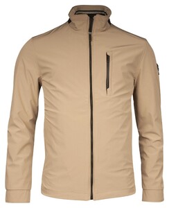 Baileys Uni Color Zip Collar Single Zip Breast Pocket Jack Donker Zand