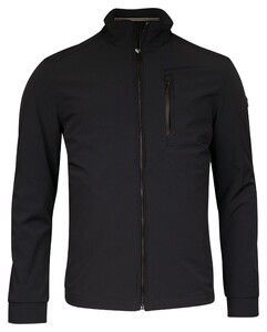 Baileys Uni Color Zip Collar Single Zip Breast Pocket Jack Navy