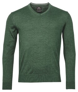 Baileys Uni Merino V-Neck Single Knit Pullover Misty Green