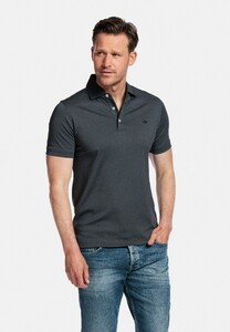 Baileys Uni Subtle Two-Tone Melange Piqué Polo Antraciet