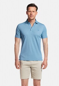 Baileys Uni Subtle Two-Tone Melange Piqué Polo Bright Cobalt