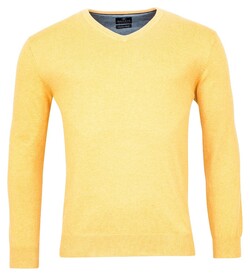 Baileys Uni V-Neck Cotton Single Knit Pullover Yellow