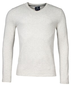 Baileys V-Neck Body And Sleeves Two-Tone Structure Jacquard Pullover Kitt