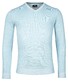 Baileys V-Neck Body And Sleeves Two-Tone Structure Jacquard Pullover Mid Blue
