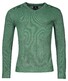 Baileys V-Neck Cotton 2-Tone Jacquard Pullover Green Melange