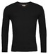 Baileys V-Neck Cotton Cashmere Single Knit Pullover Black