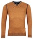 Baileys V-Neck Cotton Plated Pullover Sudan Brown