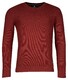 Baileys V-Neck Cotton Structure Knit Pullover Deep Red