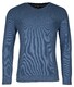 Baileys V-Neck Cotton Structure Knit Pullover Denim Blue