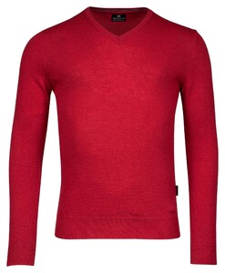 Baileys V-Neck Lambswool Pullover Red