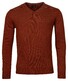 Baileys V-Neck Lambswool Uni Color Single Knit Pullover Deep Red