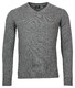 Baileys V-Neck Lambswool Uni Color Single Knit Pullover Grey