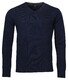 Baileys V-Neck Lambswool Uni Color Single Knit Pullover Navy