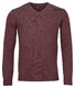 Baileys V-Neck Lambswool Uni Color Single Knit Trui Cerise