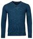 Baileys V-Neck Pullover Lambswool Single Knit Night Blue