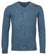 Baileys V-Neck Pullover Lambswool Single Knit Winter Blue