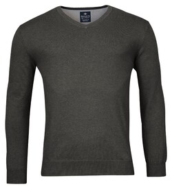 Baileys V-Neck Pullover Single Knit Anthracite