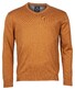 Baileys V-Neck Pullover Single Knit Combed Cotton Camel