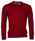 Baileys V-Neck Pullover Single Knit Combed Cotton Cherry